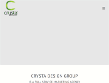 Tablet Screenshot of crystadesigngroup.com